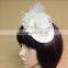 European and American small white hat clip pearl bridal hair accessories flower head luxury performance