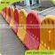 Low cost highly visible water filled barriers prevent accidents