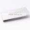 Custom promotional enbossed metal stainless steel money clip