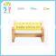 High quality preschool mini furniture rectangle wooden OAK material display shelf for scissors