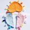 High quality customizable delightful soft tag plush security blanket