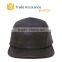 High Quality 5 Panel Hat Cap ,Leather 5 Panel Hat ,Adjustable Leather Strap 5 Panel Hat