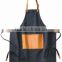 Water-resistant uniform bib apron custom logo tool apron coated pu with no pocket