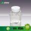 Yellow Cap Hexagon Shape Jar Food Grade Empty Clear Plastic Pet Honey Jar