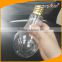BPA free Wide mouth plastic light bulb bottles 700ml for bubble tea/boba tea