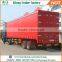 Factory direct 3 axles box van type semi trailers with curtain durable curtain side semi trailer for sale