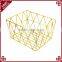 Eco-friendly Rectangular Chicken Wire Basket Wholesale Metal Wire Mesh Basket