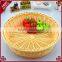 S&D Colored Plastic Rattan Bread basket , White Wicker Handmade Round Flowers Fruits Bread Picnic Gift basket