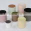 Cermaic jars for bath salts marble cement skin care containers with wood lids