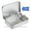 Bulk Lot of 100 Silver Metal Tins Flip Storage Box Case Organize