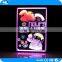 New product DIY make LED colorful lighting writing board / outdoor acrylic LED menu board