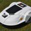 Automatic electric robot lawn mower, man free, hands free robotic grass cutting machine