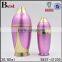 15ml 30ml 50ml bottle special triangle shape gold color acrylic body lotion bottle with pump