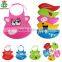 Hot sale 2015 Custom made OEM service 100% Eco-friendly waterproof Silicone baby bibs