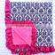 Cotton & Velvet with stain ruffle baby blankets soft and warm blankets