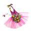 Latest kids dress sequin romper tutu set baby skirt tutu