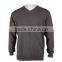 ISO9001/BSCI Manufature loose v-neck mens grey cardigan sweater