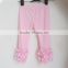 Best Selling Girls Ruffle Leggings Kids Tight Pants Solid Color Icing Pants QL-176