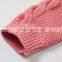 sweater manufacture girls button up long sleeve cable knit cardigan sweater for sale