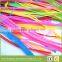 Hot fashion 1kg each roll DIY Round Hollow Knit Plastic PVC scoubidou strings