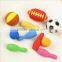 Cute 3D football basketball soccer bowling shape erasers set