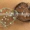 LightWeight Invisible Elastic Hair Mesh Net with Small Pearls Through Pure Antique Handwork Craft Hair Bun Nets Blond & brown