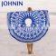 Wholesale Innovative 150cm Diameter Circle Shape Microfiber Round Beach Towel With Tassel Fringe