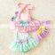 Lace Bowknot Bikini Style Siamese Dress Baby Swimsuit with Hat