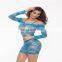 European styles blue mature girl lace satin lingerie pics