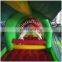 Newly Popular Green Color Inflatable Crocodile Obstacle Course for kids outdoor playground