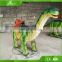 KAWAH Attractive Dinosaur Kids Rides Handmade Walking Animatronic Dinosaur Scooter For Sale