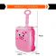 safety PP plastic construction block set in plastic pig trolley case