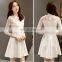 2015 women's casual lace long sleeve fashion summer korea ladies casual dress