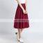 T-SK519 Guangzhou Factory Linen Customize Pattern Latest Skirt Design Pictures