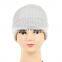 New style ladies beige crochet kint womens beanie