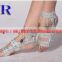 X-8008 Cheap Full sequins high elastic Practise belly dance shoes