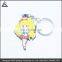 Newest cartoon promotional gifts 3d soft key ring custom pvc keychain wholesale