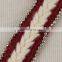 Wholesale fashionable decorative braided lace trim with metal chain