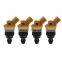 OEM 550cc Yellow Side Feed Injectors For Subaru Sti WRX GC8 16600-AA170*4