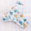 Organic Cotton Muslin Washed Gauze Print Adjustable Grid Summer Baby Swaddle Blanket