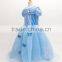 Kid's Cinderella Blue Color Dress Cinderella Cosplay Costume