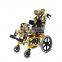 Pediatric cerebral palsy children aluminum manual wheelchair with reclining backrest