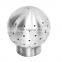 Sanitary High polished Fix male Female Threaded Cleaning spray Ball for Tank