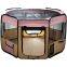 Portable Foldable Pet Exercise Pen Kennel + Carrying Case for Larges Dogs Small Puppies/Cats | Indoor/Outdoor Use pet cage