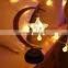 Creative LED Decorative Lamp Star Moon Lamp Apple Christmas Lamp Birthday Party Decor for Courtyard