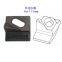 Adjustable weldable rubber nose rail clips made in Cast Iron for crane rail A100 A120 A150