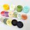 4-Holes Eco-Friendly Recycled Custom Sewing Resin Buttons For Clothes