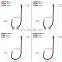 Amazon High Carbon Steel 100pcs/bag Barbed High Resistence Saltwater Two Barbs Fishing Hook