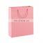 Custom Pink Shopping Mini Gloss Gift Small Paper Bag Logo Pink Paperbag With Handle