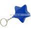 Anti stress reliver custom star shape PU foam ball key chain